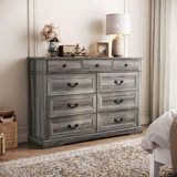 The Twillery Co.® Bridgeport 9 Drawer 53.5'' W Double Dresser
